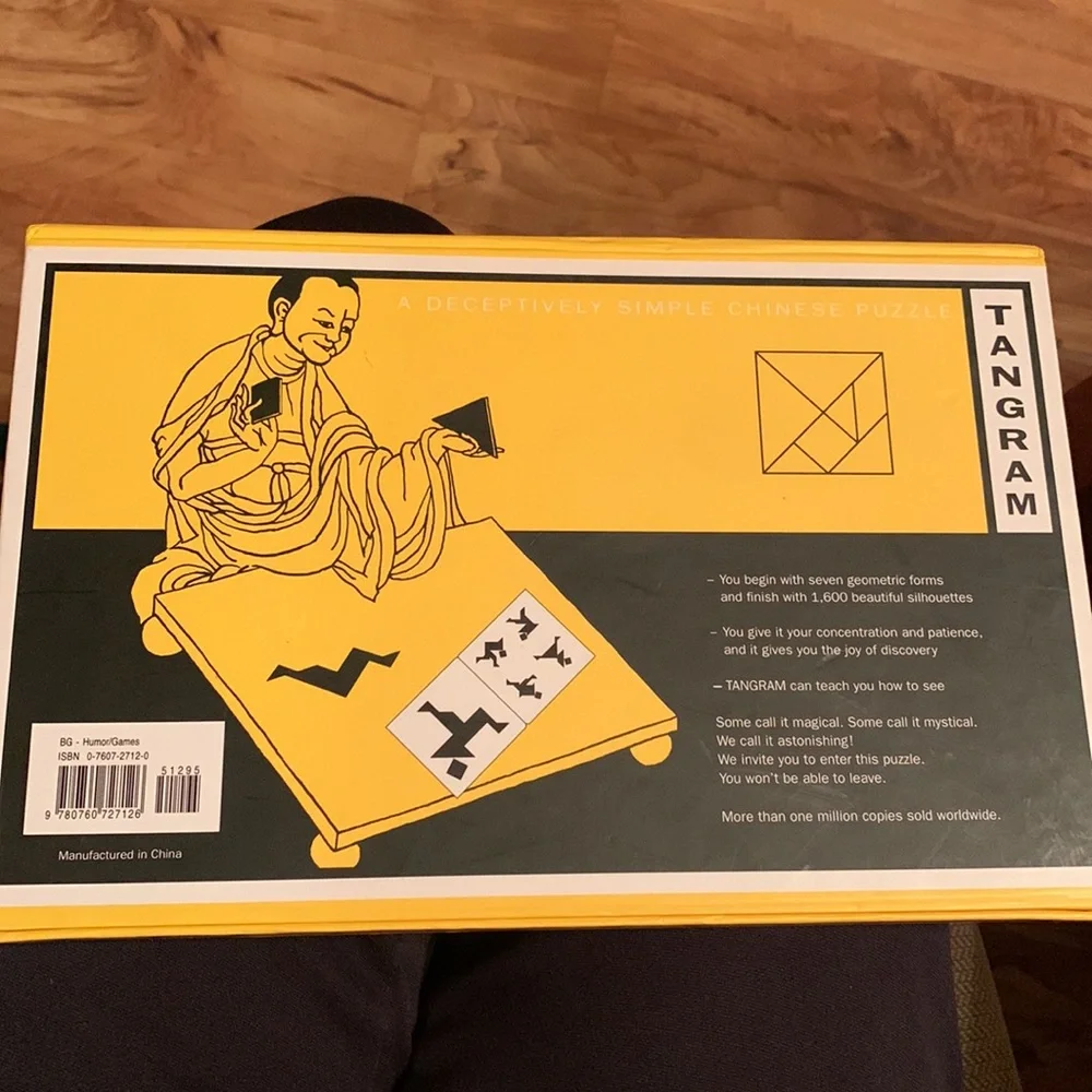 Tangram LARGE 1,600 ancient Chinese puzzles games Elffers Schuyt HOURS OF FUN